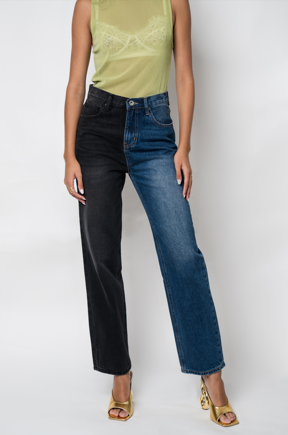 Two tone Jeans